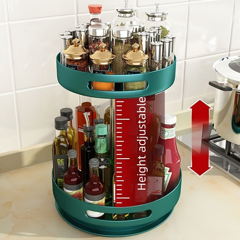 Kitchen Rotating Seasoning Storage Rack Dedicated To Seasoning, Bathroom, Living Room Household Circular Storage Box Rack