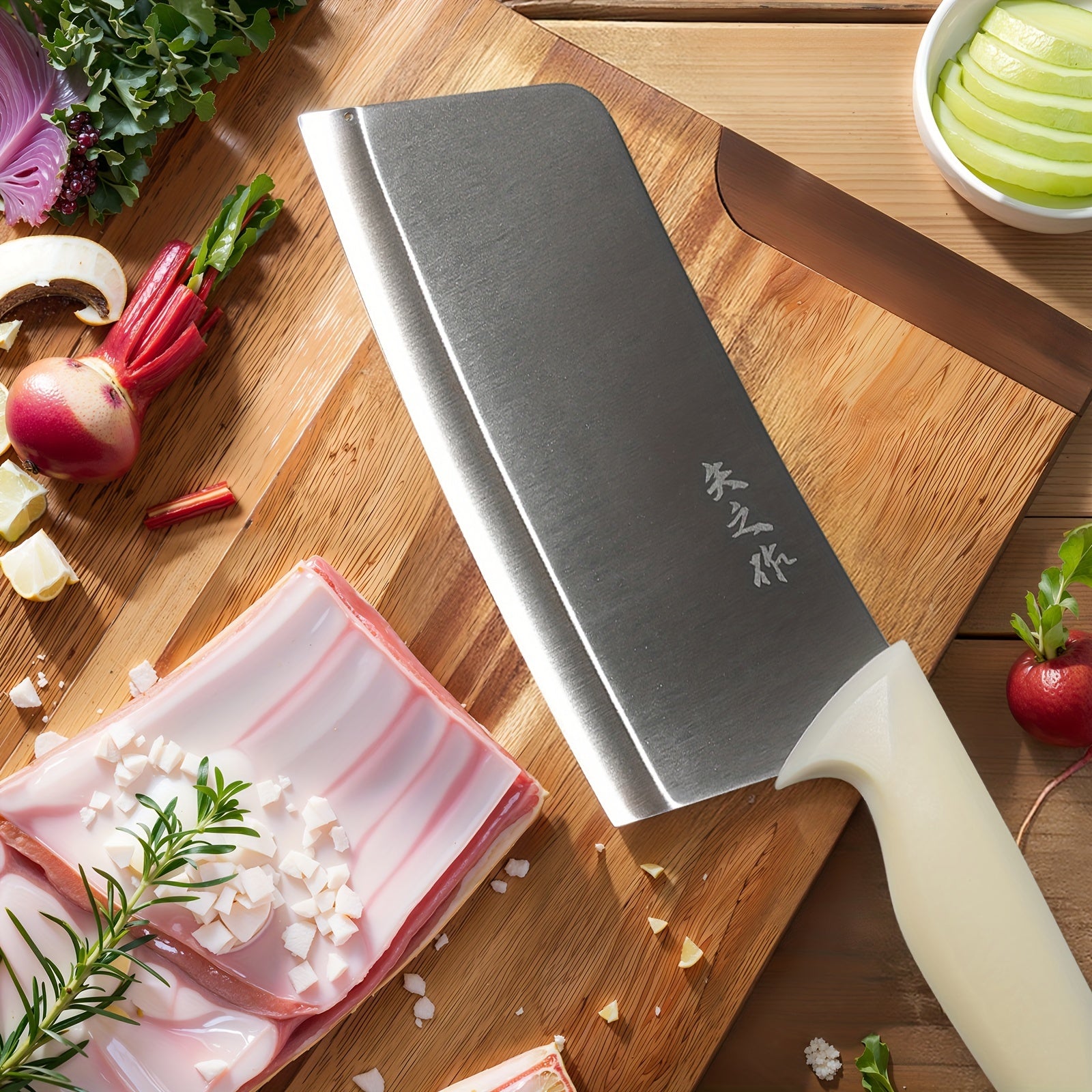 5 Piece Kitchen Knife Set, Super Sharp Knife Set With Universal Knife Block, Anti-Rust Stainless Steel Kitchen Knife Block Set, Slicing Knife, Multi-purpose Knife, Fruit Knife, Scissors, Knife Block, Ergonomic, Sharp And Durable