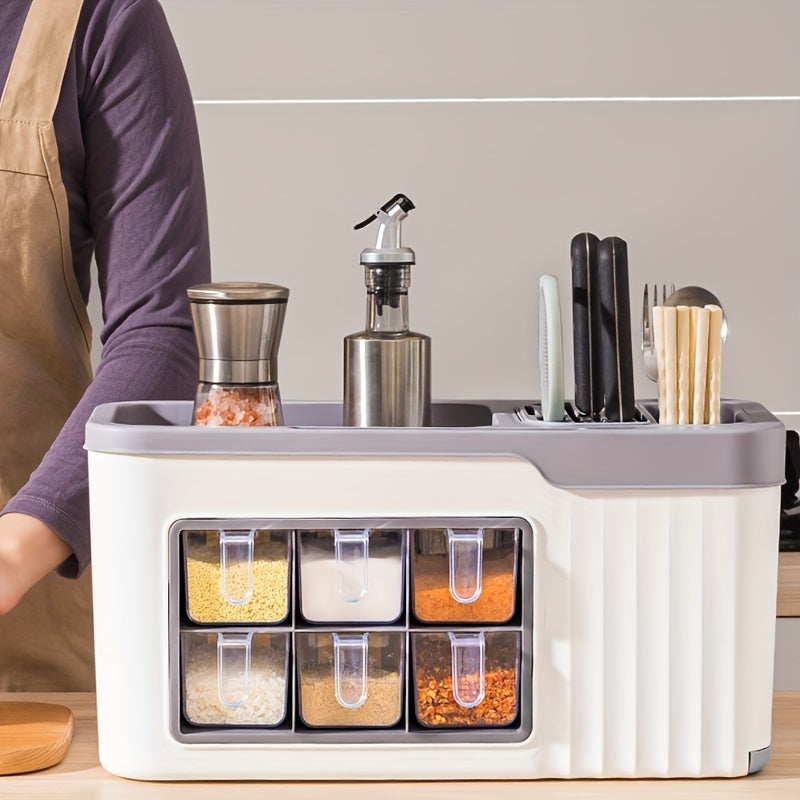 cooking tools 1 Set Seasoning Containers, Seasoning Containers, Seasoning Organizers, Salt Bowls, Seasoning Containers, Kitchen Seasoning Containers, Seasoning Storage Jars, Kitchen Accessories for Commercial Restaurants and Kitchen